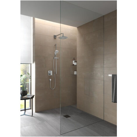 Tête de douche carrée Comfort Wave, Warm Spa blanc / chrome TOTO