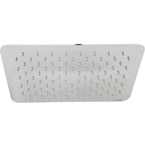 Tete de douche EJONA-INOX avec rotule, inox poli 300x200mm, 1 jet