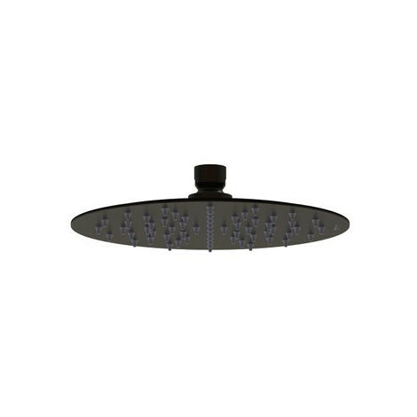Tête de douche noir RAL 9004 anticalcaire Ø200mm