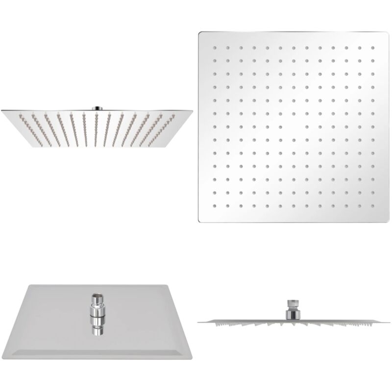 Vidaxl - Tête de douche plongeante carrée en acier inoxydable 30x30 cm - pomme de douchette - pommes de douchette - Home & Living - Argent