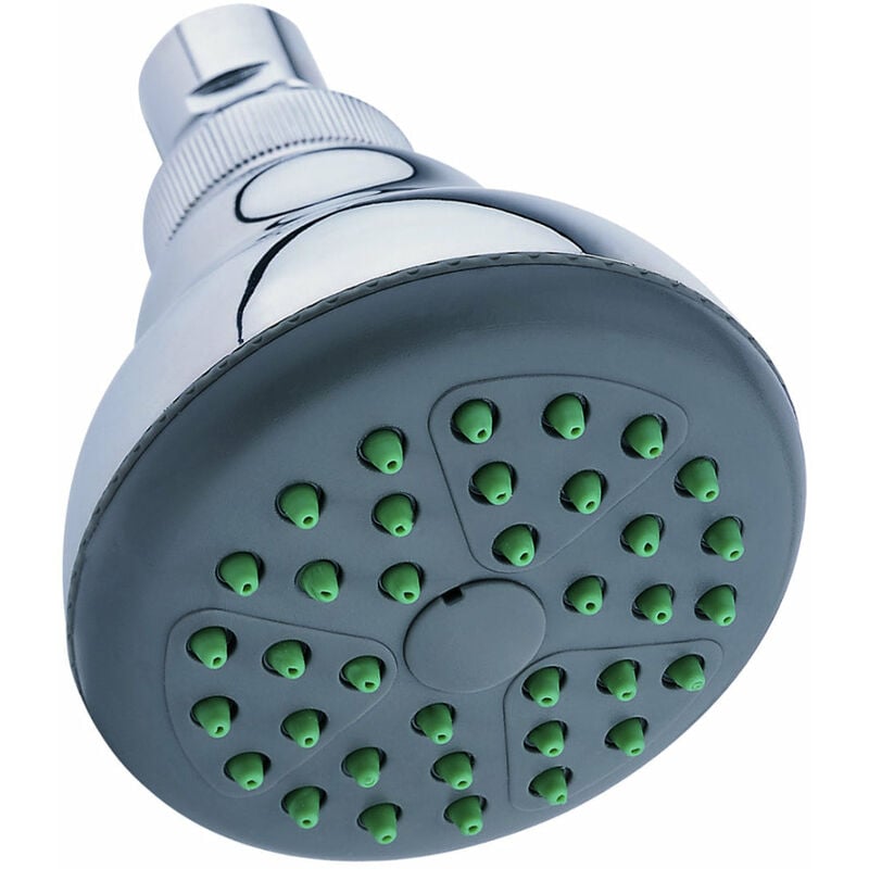 Pommeau, tête de douche réglable anticalcaire chromée