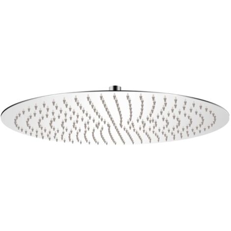 Tête de douche plongeante Pommeau de Douche  Douche de tête ronde en acier inoxydable 50 cm 66288