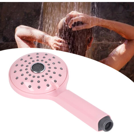 Tête de Douche Pressurisée ABS Main DCH30101 avec Deux Modes Anti-Éclaboussure Rose