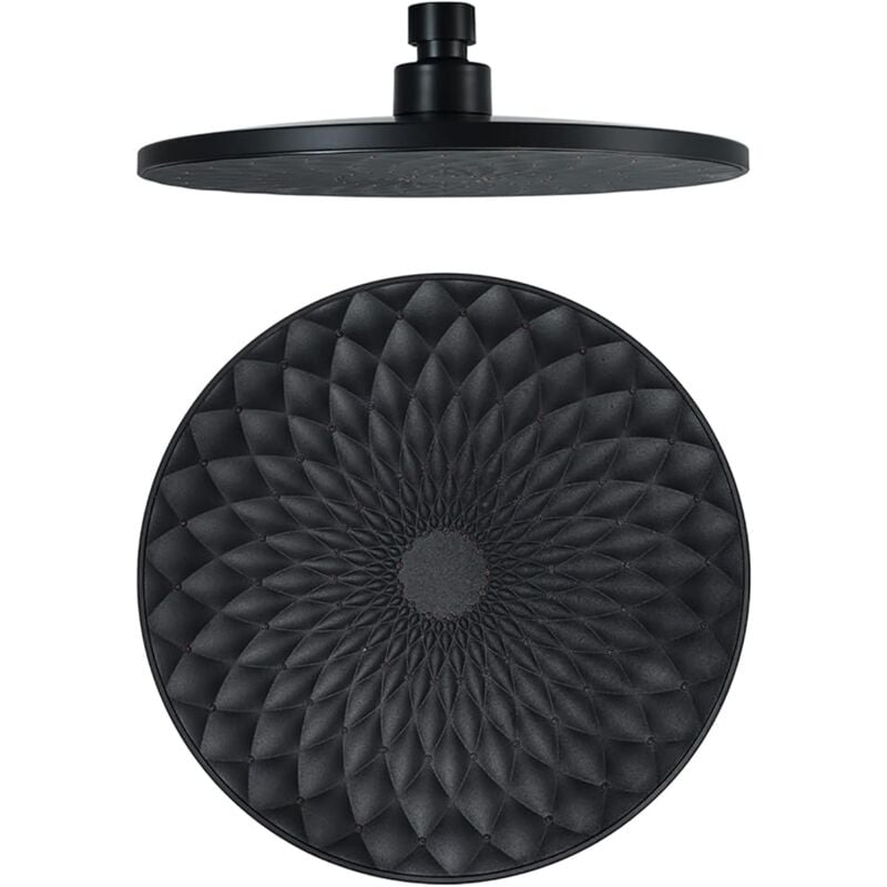 Trimec - Tête de Douche, Ronde 9 Pouces Pommeau Douche Fixes abs Tête de Douche Pluie Economie d'eau Haute Pression Pomme de Douche Pluie, G1/2'