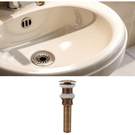 [Tête de drainage] Drainage de lavabo en cuivre antique anti-bouchon avec filtre pop-up pour maison et cuisine