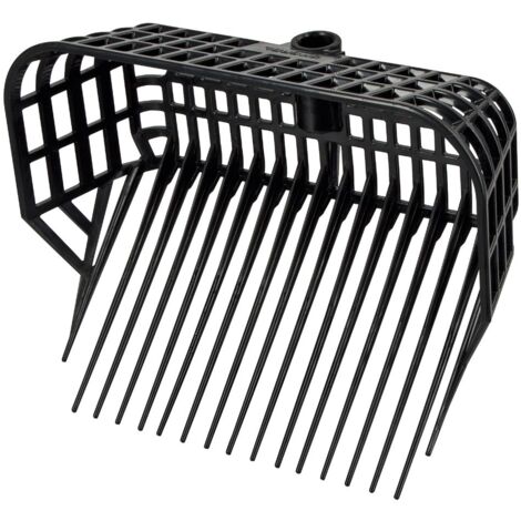 Tête de fourche à litière Maxi Noir Kerbl