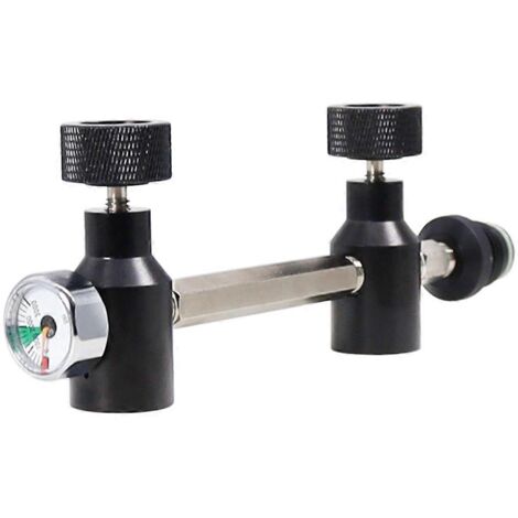 Tête de gonflage compatible avec 2 bouteilles de gaz pour sports de plein air A