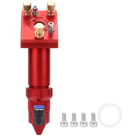 Tête de gravure laser CO2 en aluminium rouge, diamètre 63,5 mm ou 101,6 mm, type A pour accessoires de machine