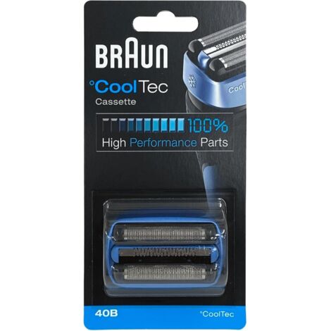 Tête de lame de rechange Braun 40B pour rasoirs CoolTec