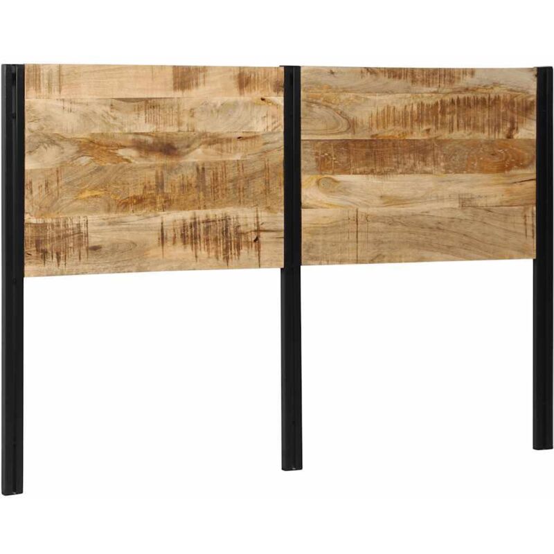 Vidaxl - Tête de lit 160 cm bois massif manguier et fer