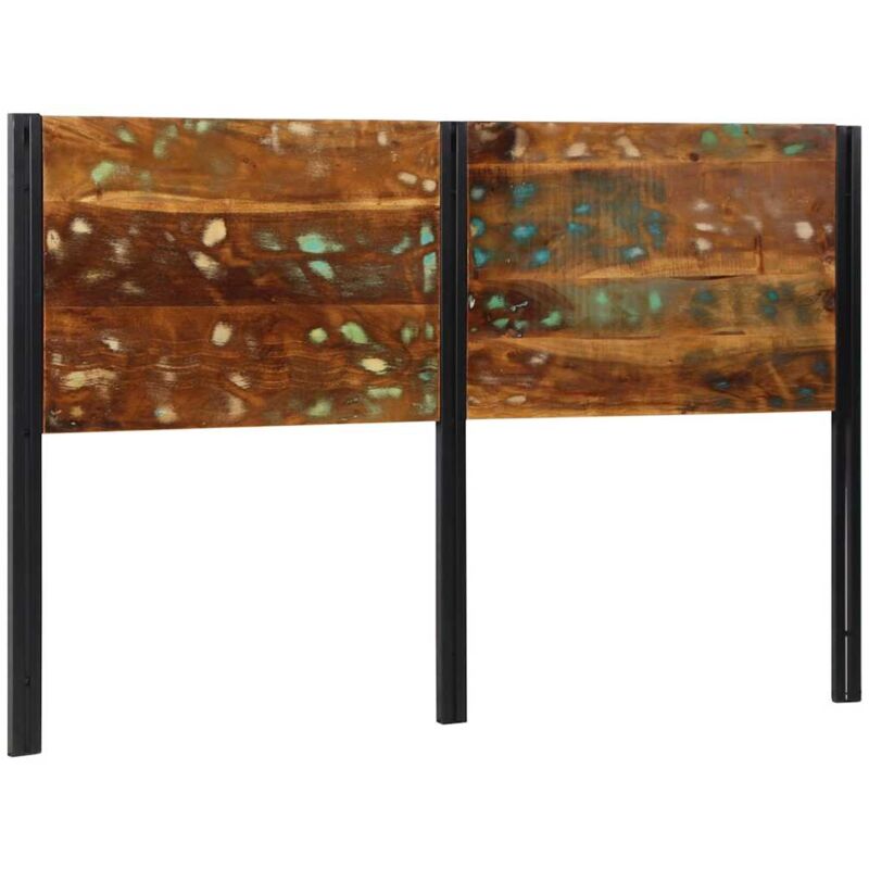 Tête de lit 160 cm bois massif récupéré et fer - Vidaxl