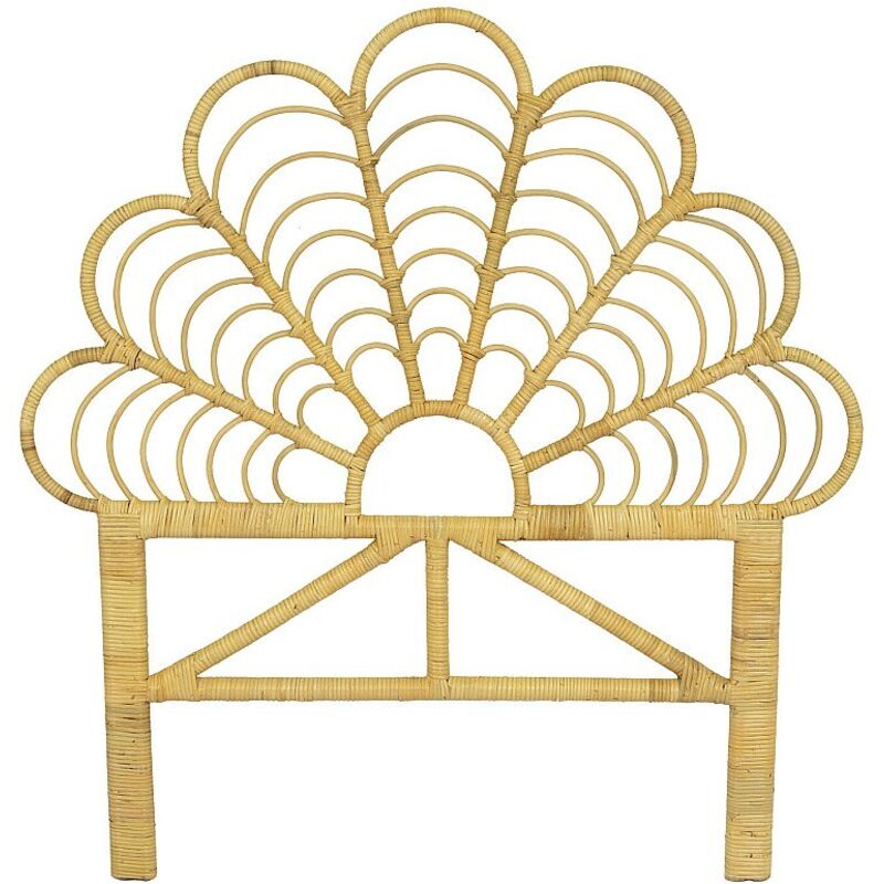 Tête de lit 110 cm - Rotin - Naturel - flosia