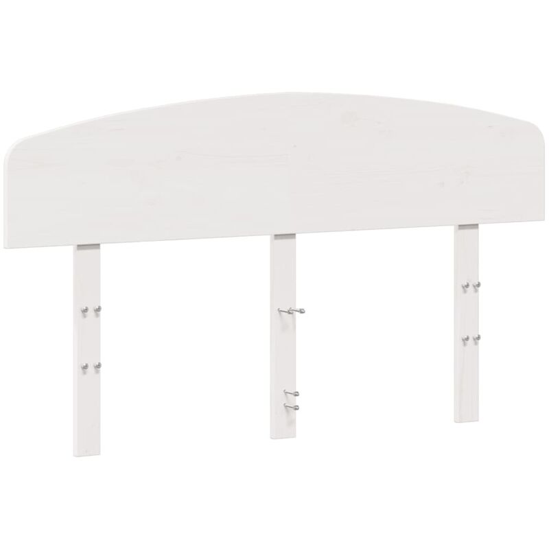 Tête de lit blanc 160 cm bois massif de pin