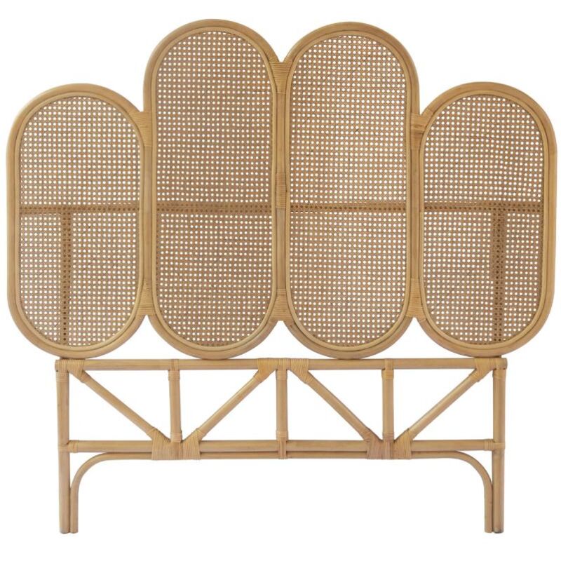 Tête de lit 140 cm - Cannage de rotin - Naturel - nilomi