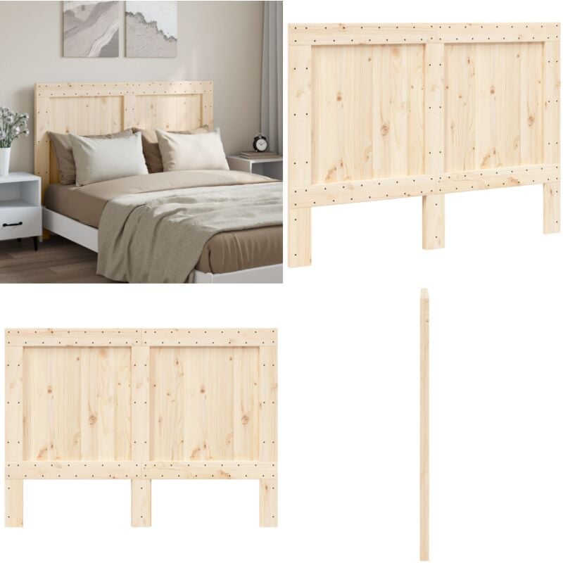 Tête de lit 140x104 cm bois massif de pin - Tête De Lit - Lit - Bois Massif - Pin - Rustique - Home & Living