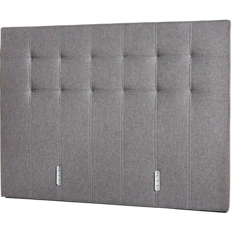 Tête de lit 140x105 cm grise - CONFORTLUXE