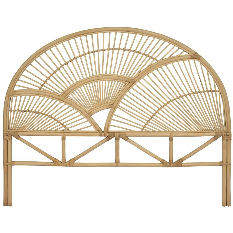 Bett-Kopfteil 160 cm - Rattan - Holzfarben - EFELA