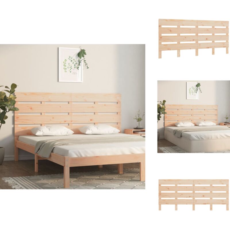 Tête de lit 160x3x80 cm Bois massif de pin - Tête De Lit - Têtes De Lit - Tête De Lit En Bois - Tête De Lit En Bois Massif