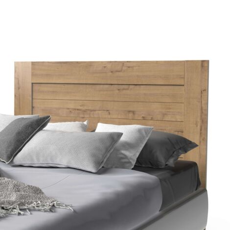 Tête de lit 164 cm en mélamine chêne doré – Hauteur 106 cm – Design moderne pour lit double jusqu'à 150 cm – Muebles Pitarch