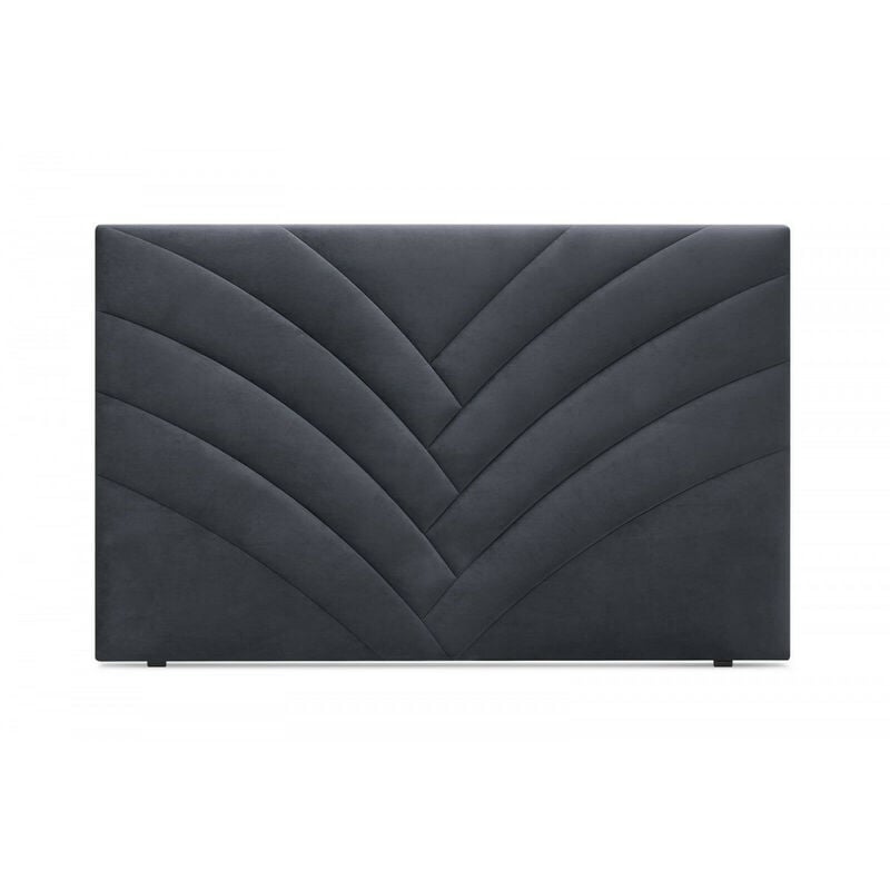 Tête de lit velvet 190 Gris foncé - Bobochic