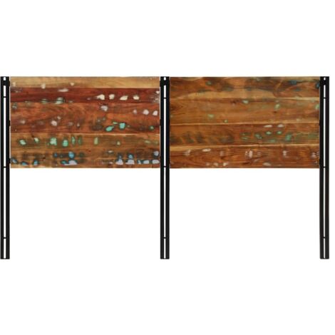 Tête de lit 180 cm bois massif récupéré et fer