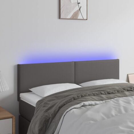 Tête De Lit Armoire Avec LEDs RGB VidaXL - 180x102 Cm, Chêne Sonoma, Compartiments De Rangement
