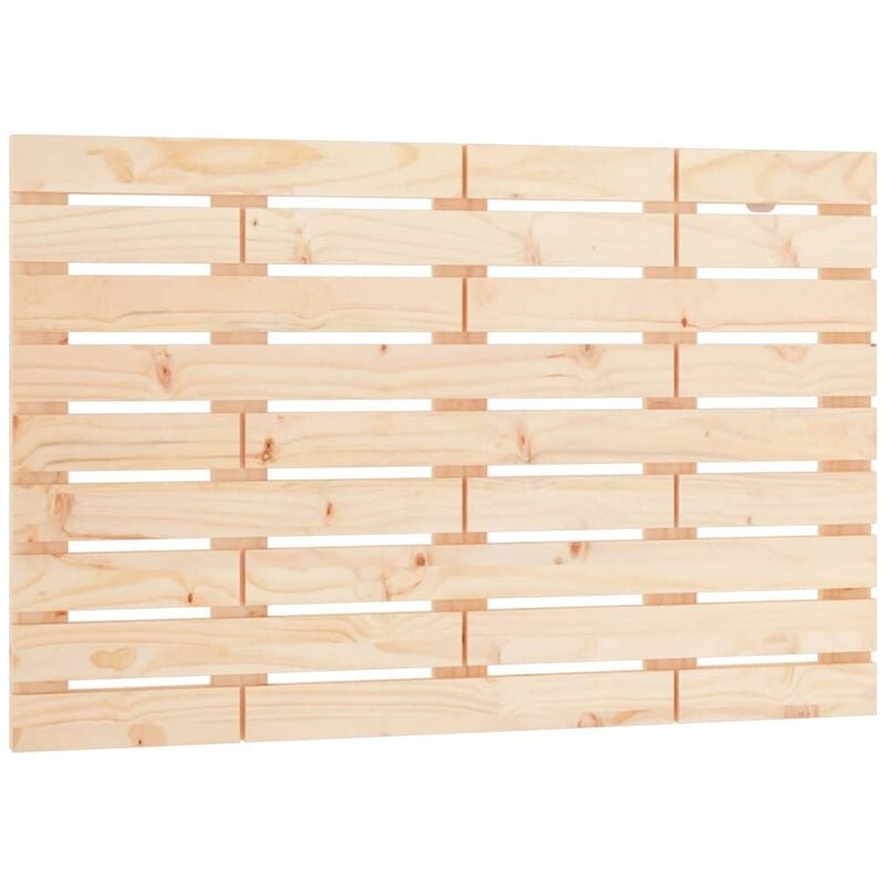 Tête de lit accessoire couchage chambre à coucher meuble murale style palette 96 x 3 x 63 cm bois massif de pin TDL0202741