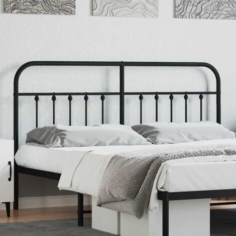 Tête de lit Armoire de tête de lit  métal noir 160 cm 50078
