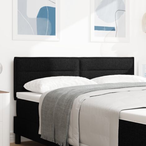 Tête de lit Autre avec tête de lit Noir 160 cm tissu vidaXL