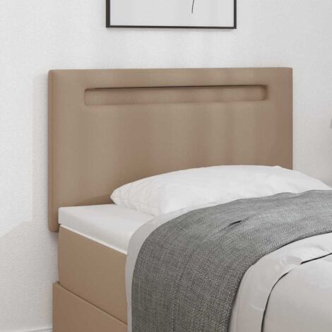 Tête de lit avec des lumières à LED-Panneau de lit  à LED Cappuccino 100 cm PVC 220105
