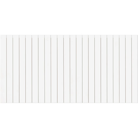 Tête de lit avec lames verticale blanche