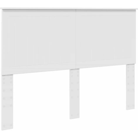 Tête de lit avec tête de lit Blanc 140 cm Bois d'ingénierie