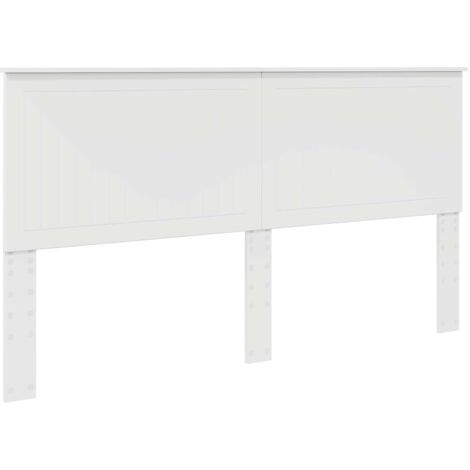 Tête de lit avec tête de lit Blanc 180 cm Bois d'ingénierie