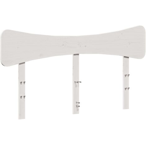 Tête de lit blanc 140 cm bois massif de pin