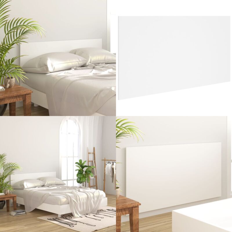 Tête de lit Blanc 160x1,5x80 cm Bois d'ingénierie - Tête De Lit - Literie - Meuble Chambre - Décoration Chambre - Bois D'ingénierie - Home & Living