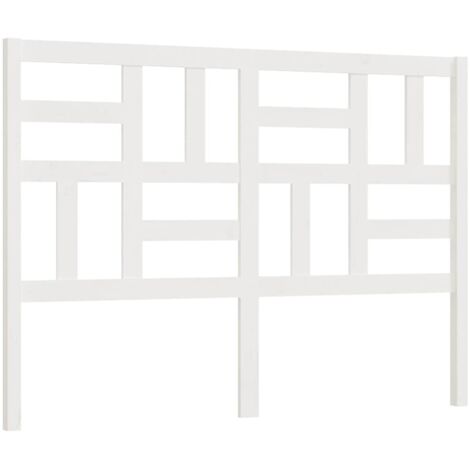 Tête de lit Blanc 166x4x104 cm Bois massif de pin vidaXL