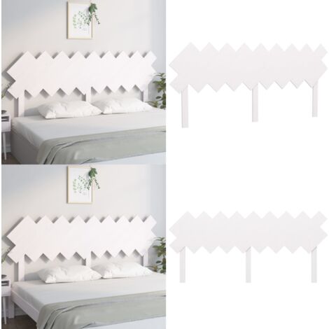 Tête de lit Blanc 178x3x80,5 cm Bois massif de pin - Tête De Lit - Literie - Meuble De Chambre - Bois Massif - Tête De Lit Blanche - Home & Living