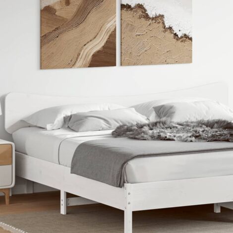 Vidaxl – Tête de lit 180 cm en bois massif de pin blanc – Design rustique – Pieds robustes pour soutien optimal – Assemblage requis