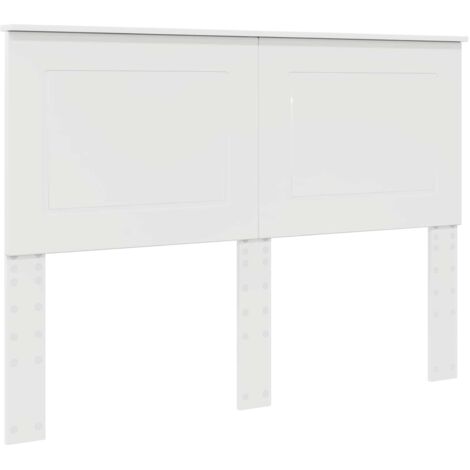 Tête de lit Blanc Brillant Bois d’ingénierie