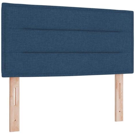 Tête de lit Bleu 100 cm tissu