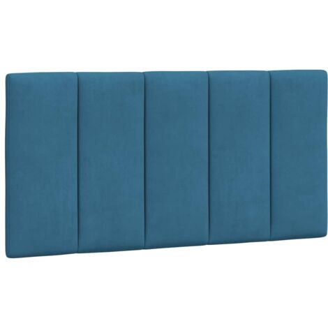 Tête de lit bleu 100cm velours Bino