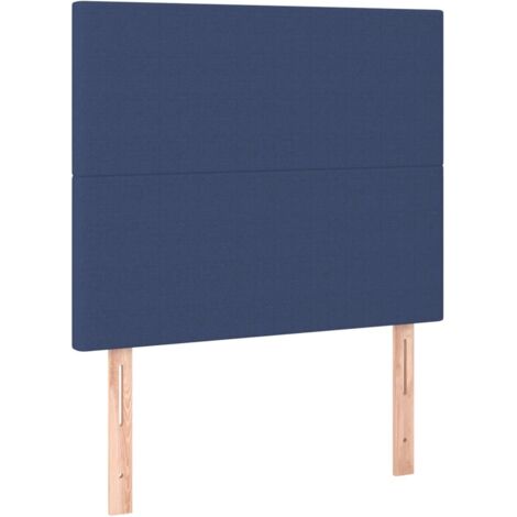 Tête de lit Bleu 80x5x118/128 cm Tissu