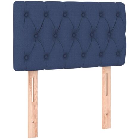 Tête de lit Bleu 80x7x78/88 cm Tissu