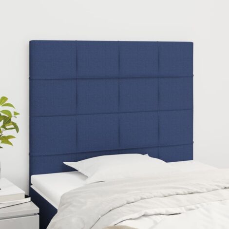 Tête de lit Bleu 90x5x118/128 cm Tissu vidaXL