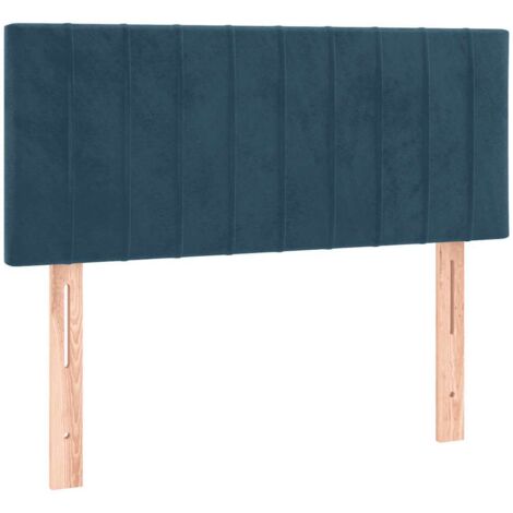 Tête de lit Bleu foncé 100x5x78/88 cm Velours