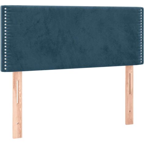 Tête de lit Bleu foncé 100x5x78/88 cm Velours