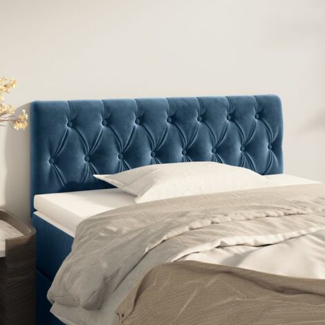 Tête de lit Bleu foncé 100x7x78-88 Velours