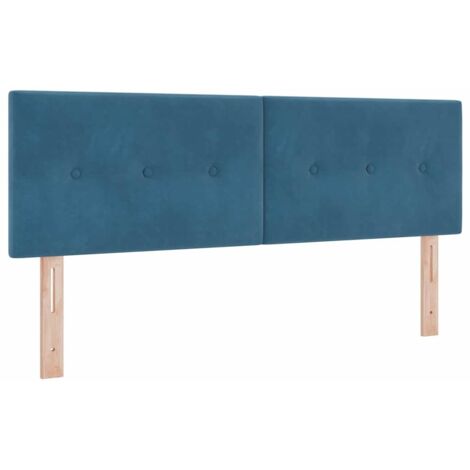 Tête de lit Bleu foncé 144 cm Velours