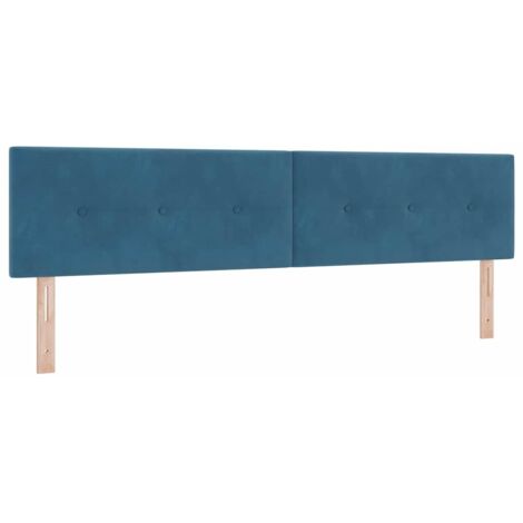 Tête de lit Bleu foncé 200 cm Velours