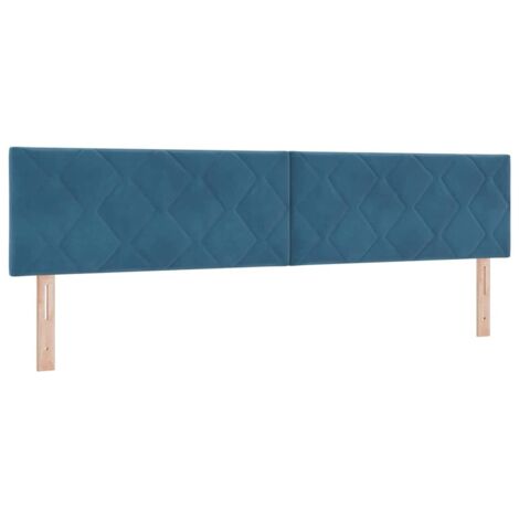 Tête de lit Bleu foncé 200 cm Velours